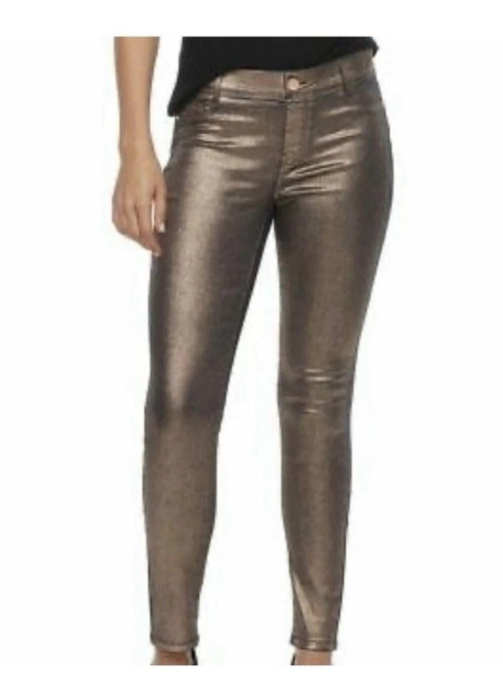 Juicy Couture Rose Gold Mid Rise Pull On Jeggings Indie Pants Size 6 $54 New